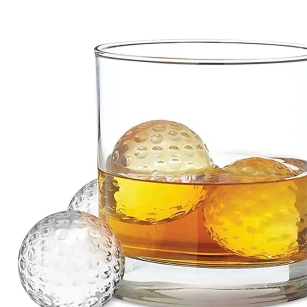 Brookstone Men's Golf Ball Ice Molds - 2 Piece.